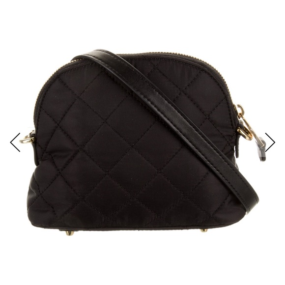 Moschino Quilted Black Crossbody Bag with Gold Logo - Picture 3 of 5
